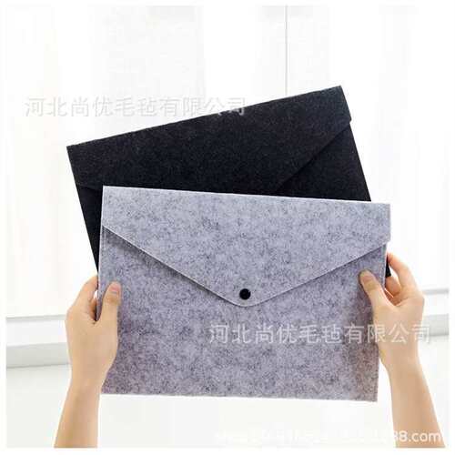 Felt A4 size envelope bag business file bag felt bag office