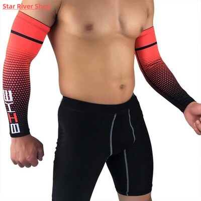 1 Pair Unisex Outdoor Sport Cooling Arm Sleeves Cover Wrap U