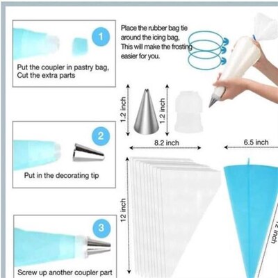 220pcs Decorating Nozzle Set Cake Tools DIY Baking Kitchen