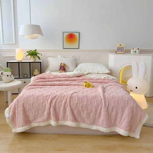 Single/Queen/Super King Thicker Fleece Throw Blanket for Bed