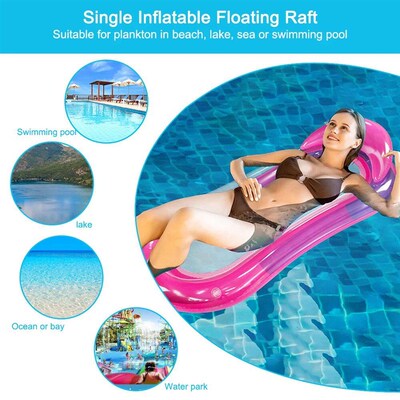 PVC Lounger Pool Floating Air Matress Inflatable Water Hammo