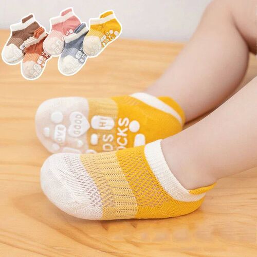 5 Pairs Summer Baby Breathable Mesh Trampoline Socks Childre