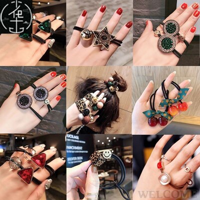 korean web celebrity hair string rubber band hair rope
