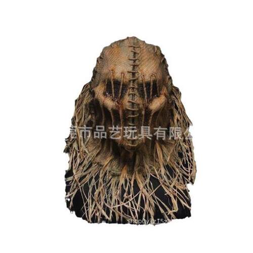 Scary Halloween scarecrow mask Scary headgear万圣节头套