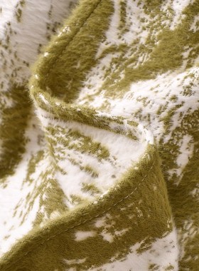 样房酒店民宿绿色床尾巾手工流苏搭巾床旗现代卧室床盖被沙发毯