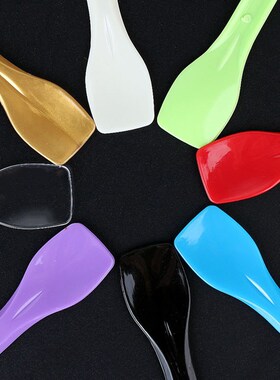 50pcs Plastic Spoons  Disposable Ice Cream Scoop Family Spoo