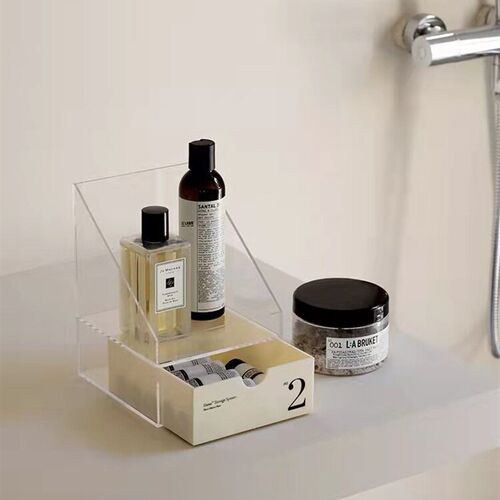 Desktop Organizer Acrylic Drawer Box Cosmetic Storage Box Dr