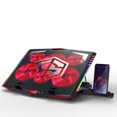 Upgrade Laptop Cooling Pad Gaming  Laptop Cooler 6 Fans RGB