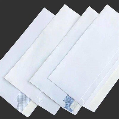 10Pcs Envelope With Confidentiality Pattern White