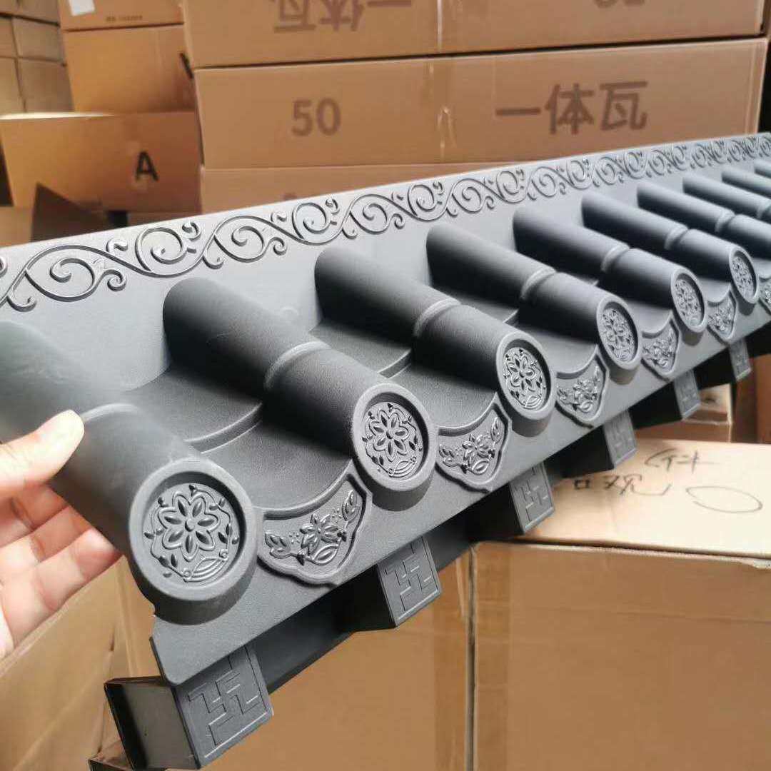 免架子自带封底立体仿古屋檐中式一体复古塑料树脂瓦墙面装饰挂件,基础建材,石棉瓦,淘宝优惠券,粉丝福利购,淘宝优惠卷