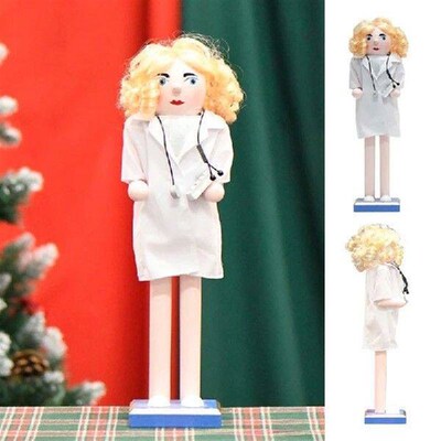 G6DA Traditional Nurse Nutcrackers Collectible Holiday