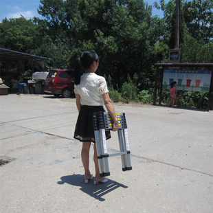 加厚加长管伸缩梯子单直梯人字多功能关节梯阁楼梯便携家用折叠