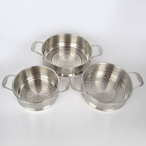 18/10不锈钢蒸笼耳蒸格蒸锅加厚家用篦子蒸架20-2-28cm