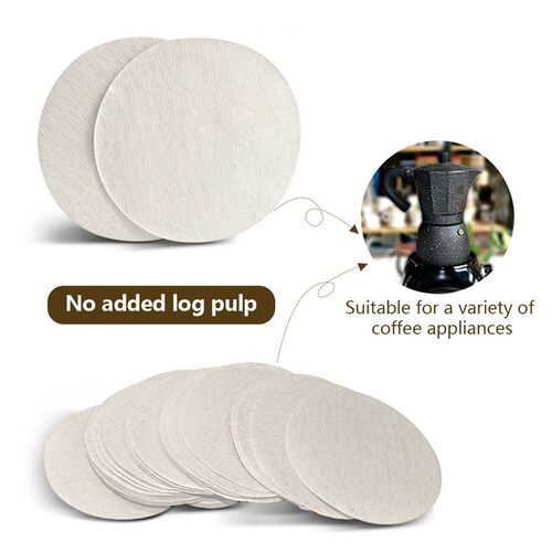 100Pcs Round Coffee Filter Paper 56mm 60mm 68mm For Espresso