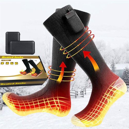 Electric Thermal Socks Washable Rechargable Winter Foot Warm
