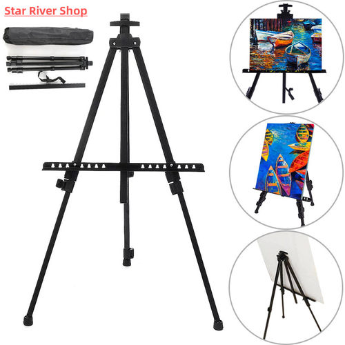 Portable Metal Easel Adjustable Sketch Travel Easel Thicken