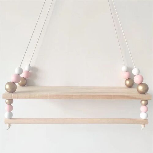 Nordic Style Handmade Kindergarten Decorative Wall Shelf Gir