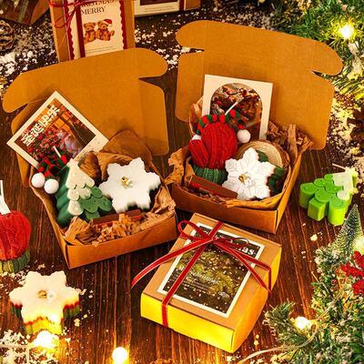 Festive Scented Candles Gift Box, DIY Christmas Aromatherapy