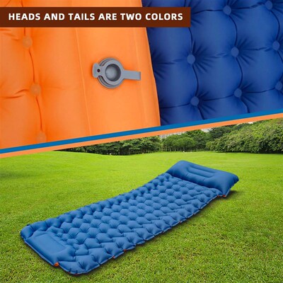Outdoor Camping Sleeping Pad Inflatable Matress with Pillows