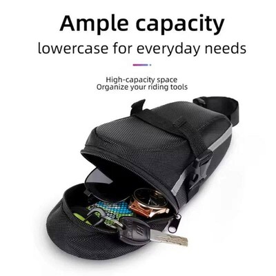 1 Pc Bicycle Saddle Bag Mountain Bike Tail Bag Bicycle Cushi