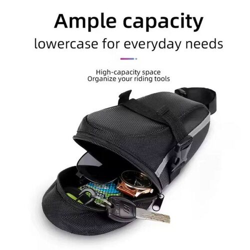 1 Pc Bicycle Saddle Bag Mountain Bike Tail Bag Bicycle Cushi