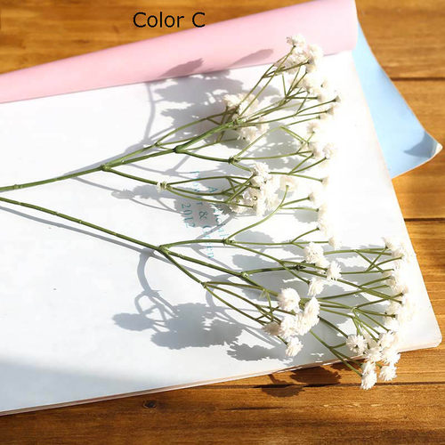 90 Heads Artificial Flowers False Babys Breath Gypsophila W