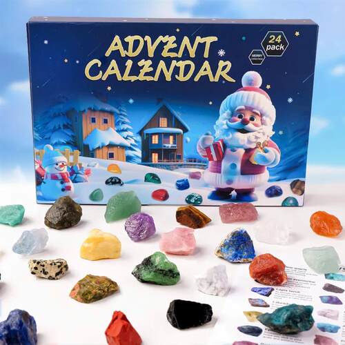 Crystal Advent Calendar 2024 Kids Boys Girls Rock Advent Cal