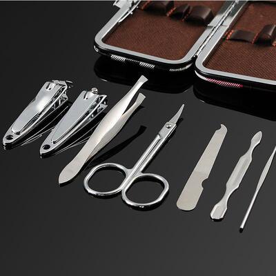 7-Piece Stainless Steel Nail Clipper Set, including nail cli