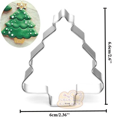 1pcs Christmas Cookie Cutter Xmas Santa Claus Snowman Snowfl