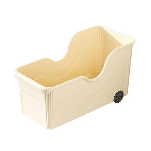 Kitchen storage box with wheels, storage basket for kitchen