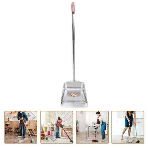 Stainless Steel Dustpan Handle Garbage Easy Rust Resistant