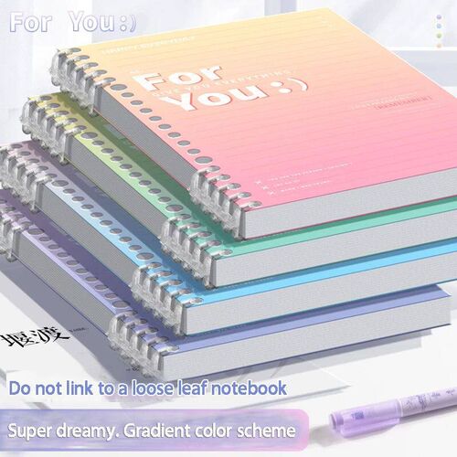 CHEN LIN Little Fresh A5 Loose-leaf Notebook Gradient Detach