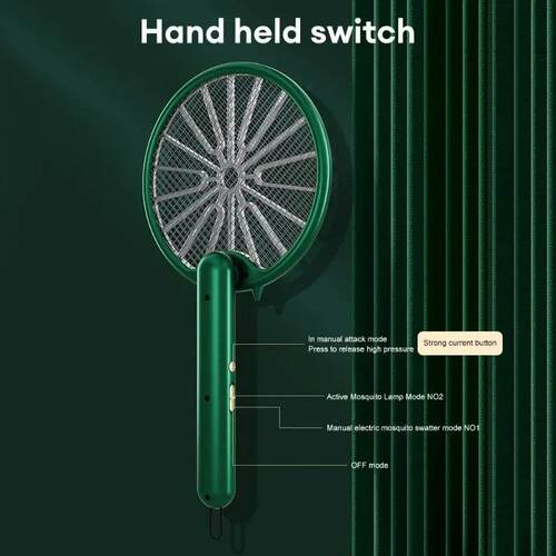 1pc 3000V Electric Mosquito Racket Mosquito Killer Lamp USB