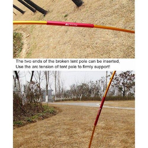 4pcs Connection Pipe Aluminum Alloy Mending Pipe Camping