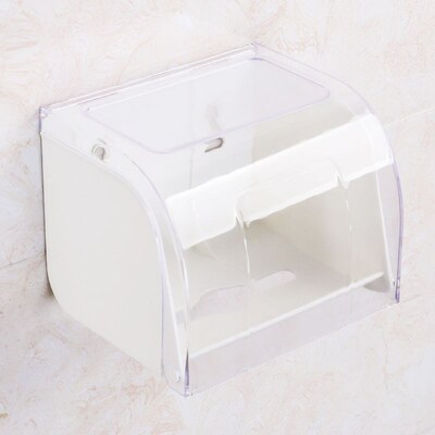 Toilet Tissue Box Holder Wall Mounted Paper Roll DispenserBa