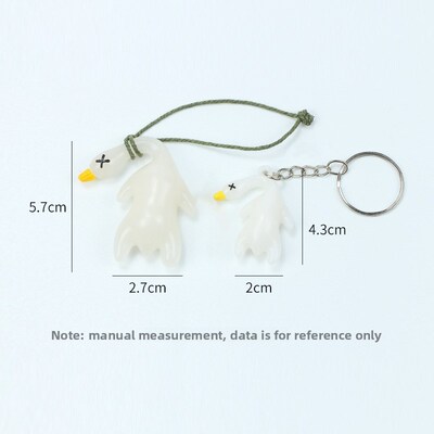 keychain pendant for car-mounted color-changing roast duck