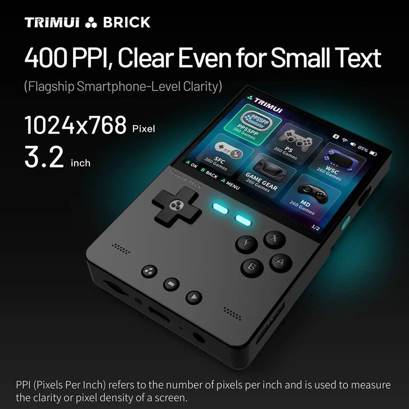 AMPOWN Trimui BRICK Portable Retro Handheld Game Players 3.2图片