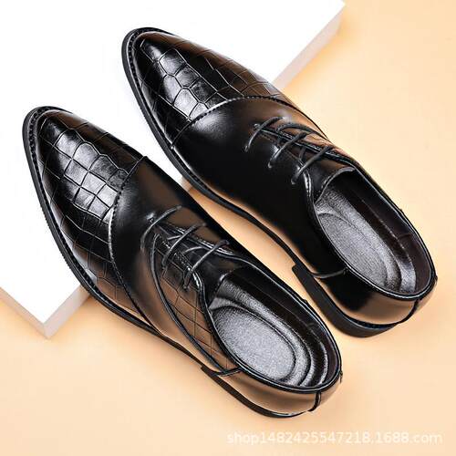 Large size leather shoes mens new pointed casual shoes 皮鞋