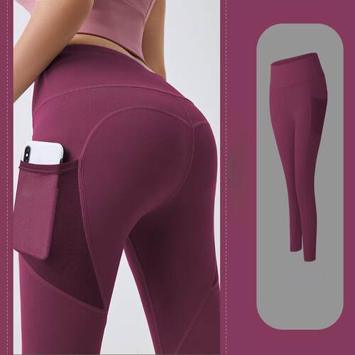 Yoga Pants With Pocket Women Leggings For Fitness Nylon High