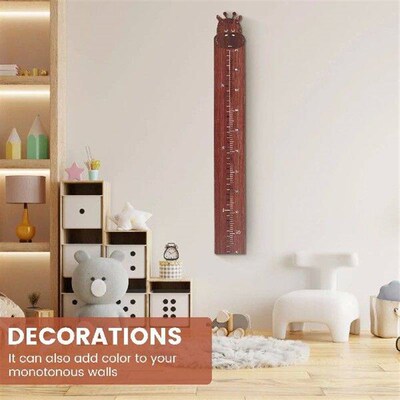 Wooden Growth Chart Cute Cartoon Wood Height Chart with