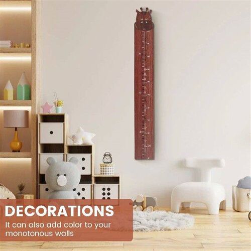 Wooden Growth Chart Cute Cartoon Wood Height Chart with