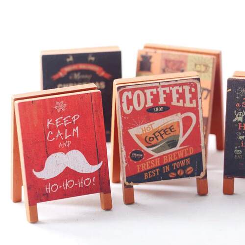 Mini Chalkboard Painting Christmas Halloween Day Miniature S