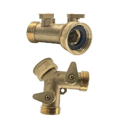 High Quality Y Valve Water Garden Hose Adapter 2 Way Garden