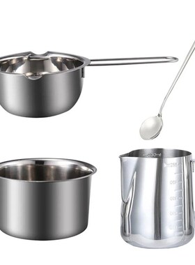 1 Set Candle Making Kit Pouring Pot Wicks Sticker DIY Candle