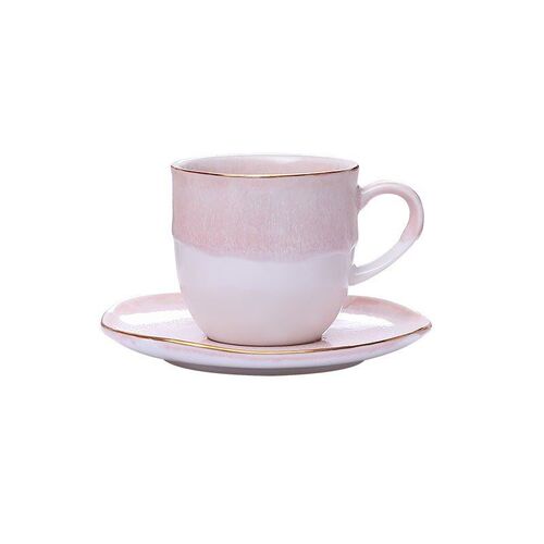 ffee Cup, One Cup, One Saucer, High-end Exquisite Ceramic ff