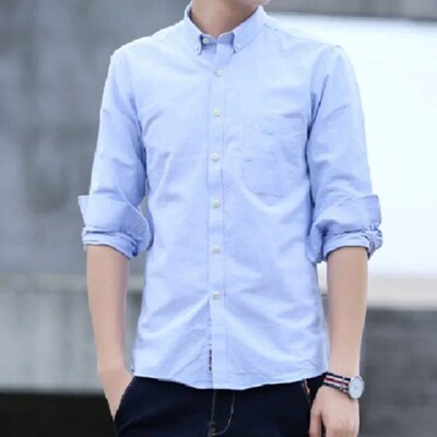 Classic fit cotton Full Casual shirts for men solid color lo