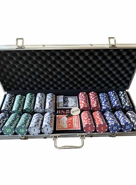 500 chips Texas hold em poker set Texas Poker Dice Game