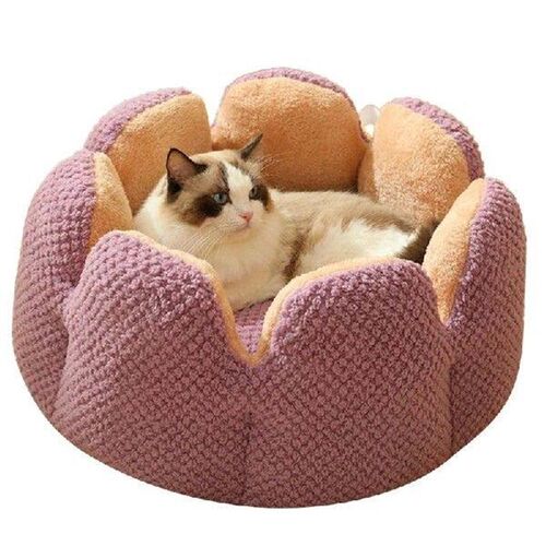 Cactus Flower Pet Bed Warm Cushion House Warm Dog Winter