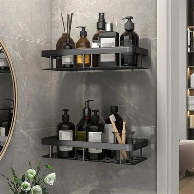 Punch-free Bathroom Shelf Shelves Wall Mounted浴室置物架