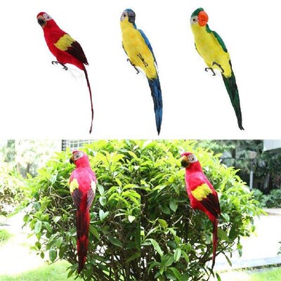 Large 60 CM Artificial Parrot Toy Lightweight Garden Decor